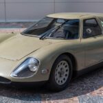 Historisches Konzeptfahrzeug Alfa Romeo Scarabeo im Nationalen Automobilmuseum Frankreichs zu sehen