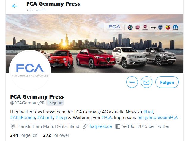Twitter-Kanal „FCA Germany Press“ blickt zurück auf 110 Jahre Alfa Romeo
