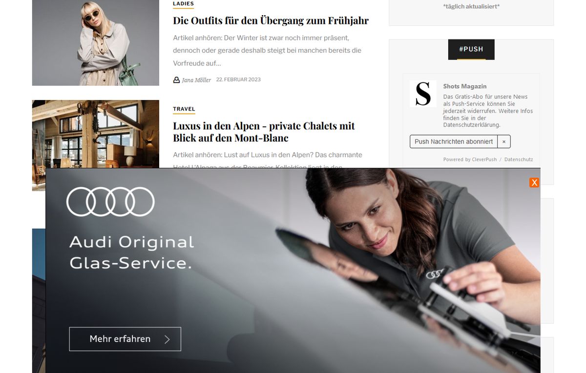 Display Advertising von Audi
